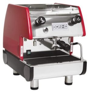 La Pavoni PUB 1V-R 1 Group Volumetric Espresso Machine, Anti-vacuum Valve, Copper Boiler, Ruby Red