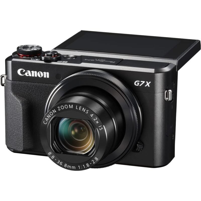 Canon PowerShot G7 X Mark II Digital Camera (1066C001) + 64GB Memory Card + Card Reader + Deluxe Soft Bag + Flex Tripod - Image 4