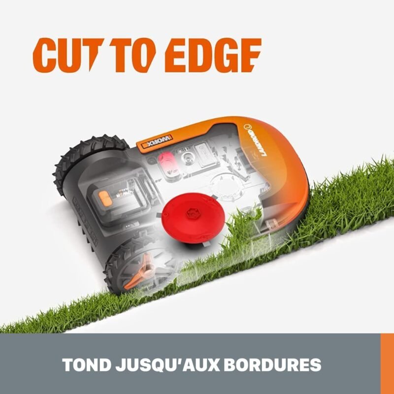 WORX Landroid Plus WR167E Robotic Lawnmower for Gardens up to 700 m² with WiFi, Bluetooth and Floating Mowing Deck - Image 12