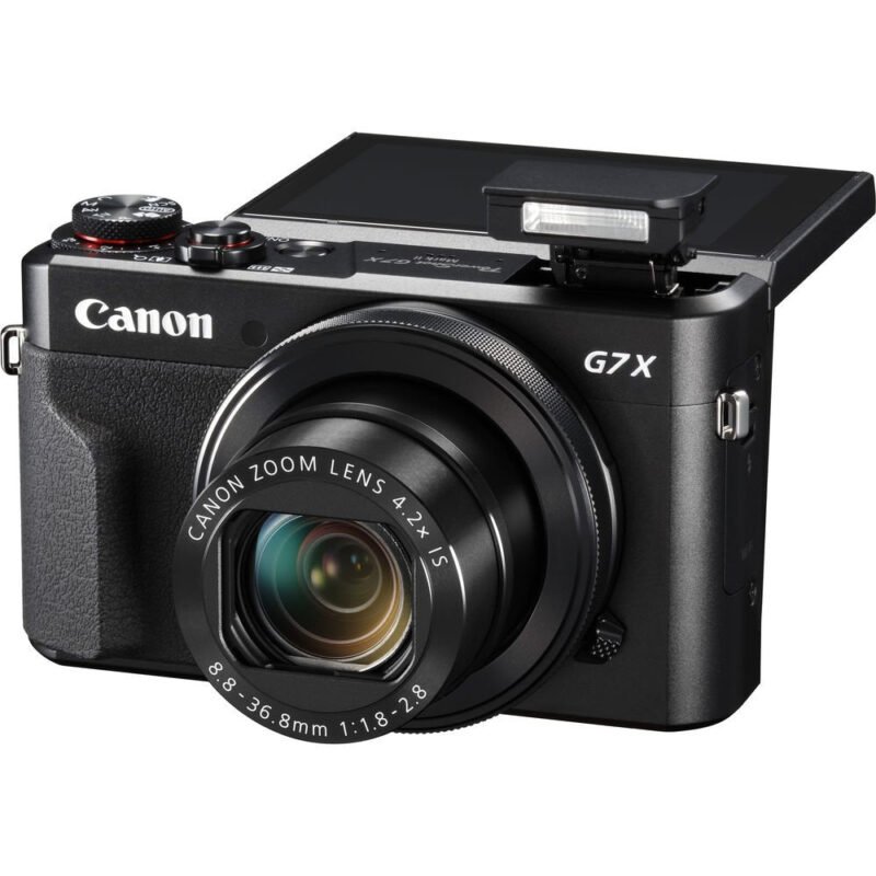Canon PowerShot G7 X Mark II Digital Camera (1066C001), 64GB Memory Card, Card Reader, Soft Bag, Flex Tripod, Hand Strap - Image 5