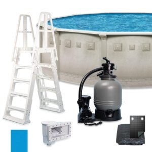Laredo 18' x 52" SPR+ Easy-Build Steel above Ground Swimming Pool Kit by WaterThat