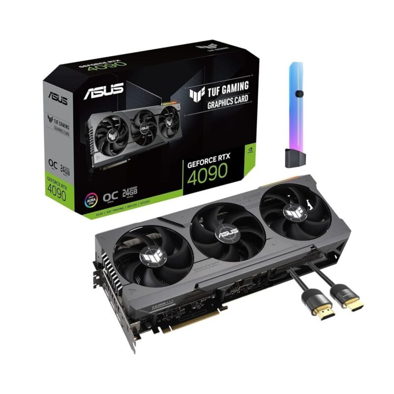 ASUS TUF RTX 4090 OC Graphics Card (PCIe 4.0, 24GB 384Bit GDRR6X, HDMI 2.1a, DP 1.4a, ARGB)