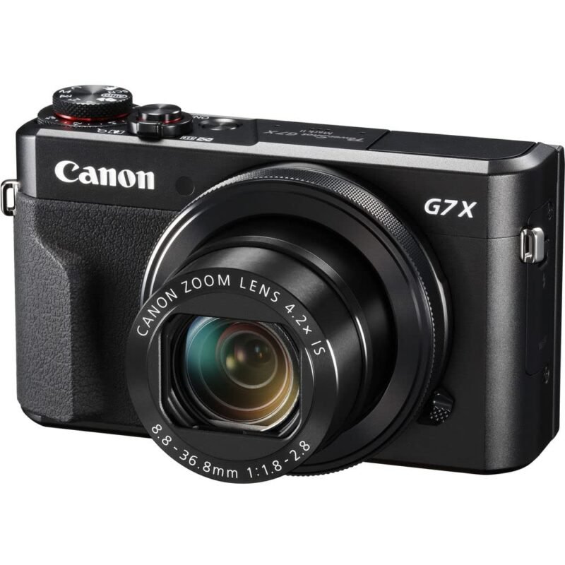 Canon PowerShot G7 X Mark II Digital Camera (1066C001), 64GB Memory Card, Card Reader, Soft Bag, Flex Tripod, Hand Strap - Image 7