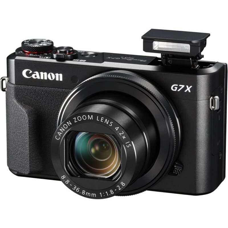 Canon PowerShot G7 X Mark II Digital Camera (1066C001), 64GB Memory Card, Card Reader, Soft Bag, Flex Tripod, Hand Strap - Image 6