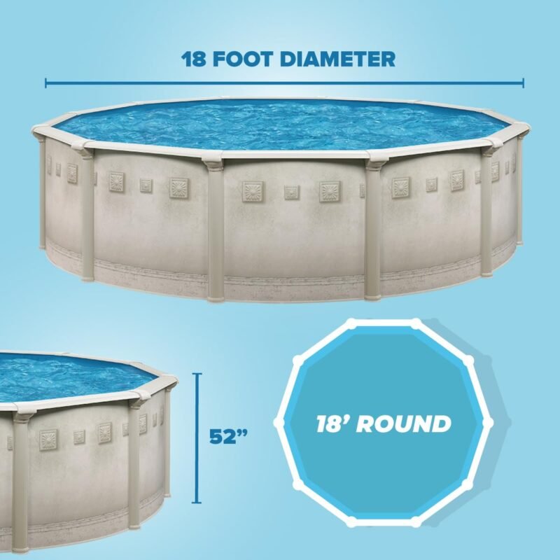Laredo 18' x 52" SPR+ Easy-Build Steel above Ground Swimming Pool Kit by WaterThat - Image 7