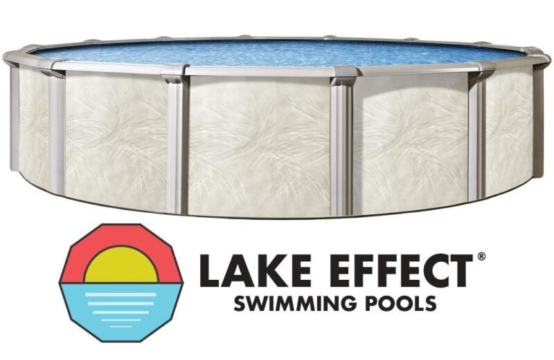 Lake Effect Pools 'Fallston' 27' Foot Round Above Ground Swimming Pool | 52" Inch Height | Resin Protected Steel Sided Walls - Image 7