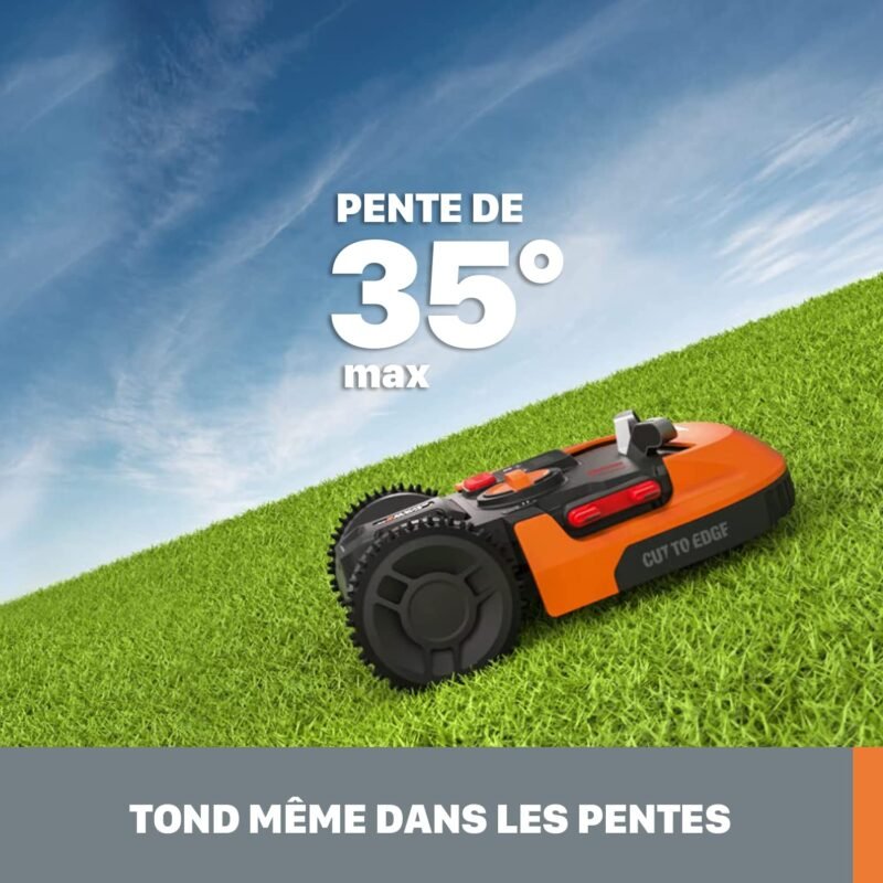 WORX Landroid Plus WR167E Robotic Lawnmower for Gardens up to 700 m² with WiFi, Bluetooth and Floating Mowing Deck - Image 10