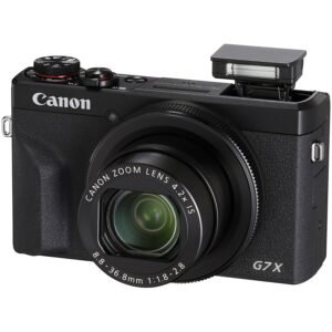 Canon PowerShot G7 X Mark III Digital Camera (Black) with Accessory Bundle - Includes: SanDisk Ultra 64GB SDXC Memory Card
