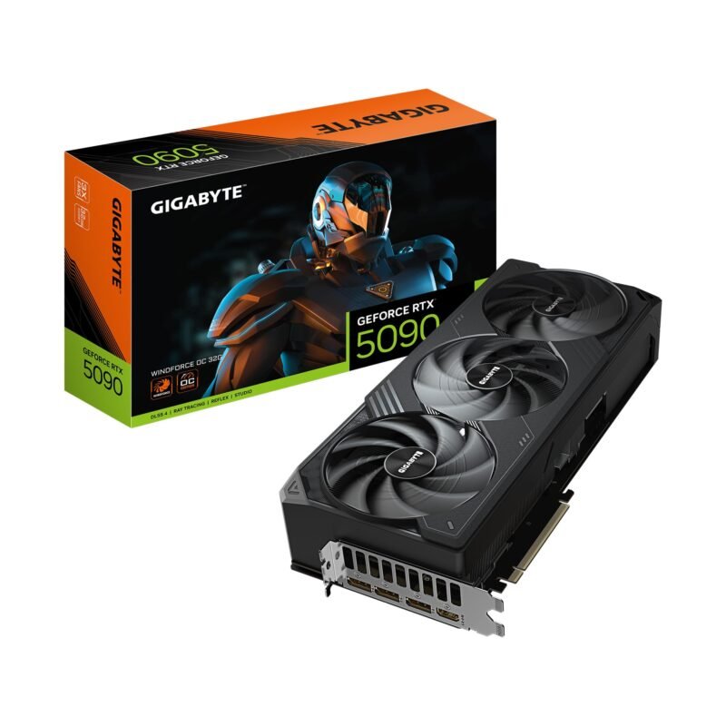 GIGABYTE GeForce RTX 5090 WINDFORCE OC 32G Graphics Card, WINDFORCE Cooling System