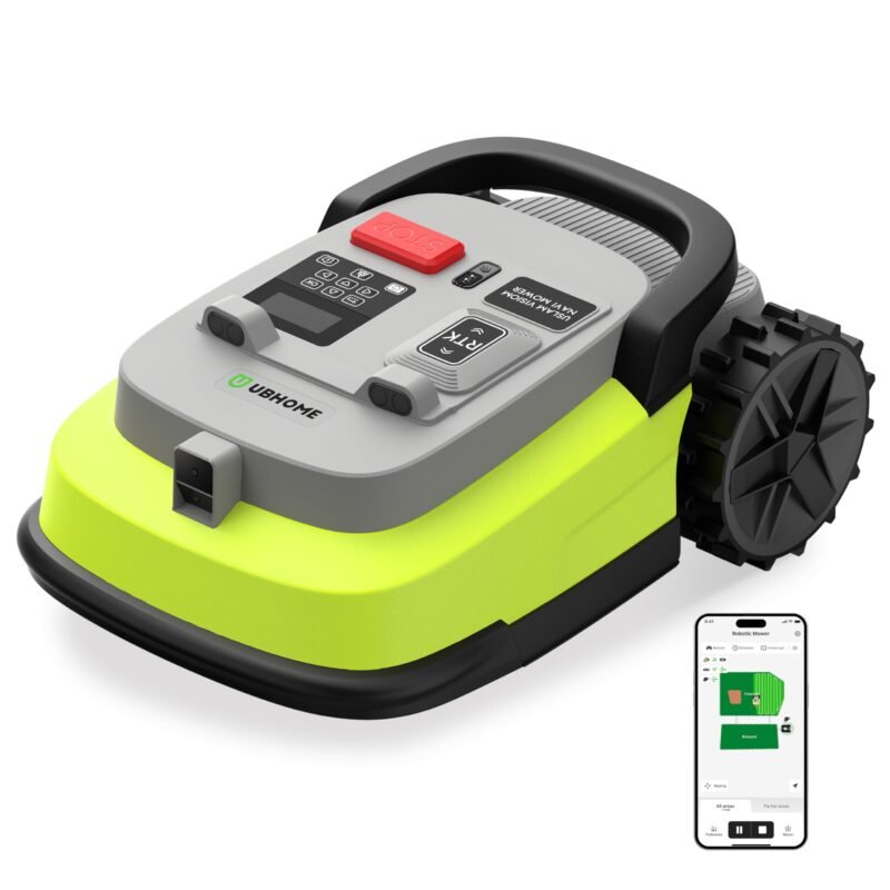 UBHOME Robot Lawn Mower, RTK+AI Vision Robotic Lawnmower for Accurate Navigation & Obstacle Avoidance, No Perimeter Wire