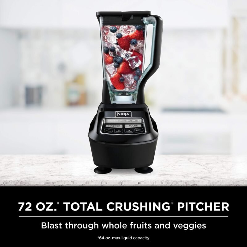 Ninja Blender, Mega Kitchen System, 1500W, 4 Functions for Smoothies, Processing, Dough, Drinks & More, with 72 Blender Pitcher - Image 8