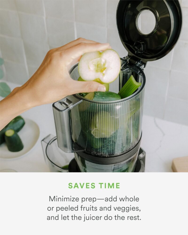 Nama J2 Cold Press Juicer – Self Feeding for Hands-Free Operation with Wide Mouth Hopper for Whole Recipe Loading - Image 5