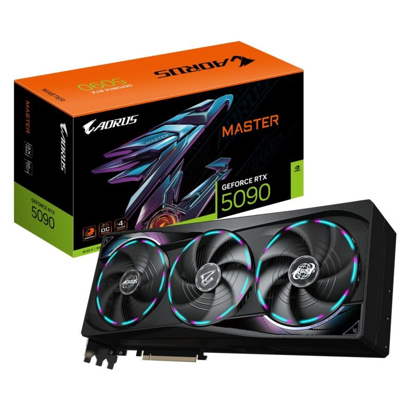 Gigabyte AORUS GeForce RTX 5090 Master 32G Graphics Card - 32 GB GDDR7, 512 Bit, PCI-E 5.0
